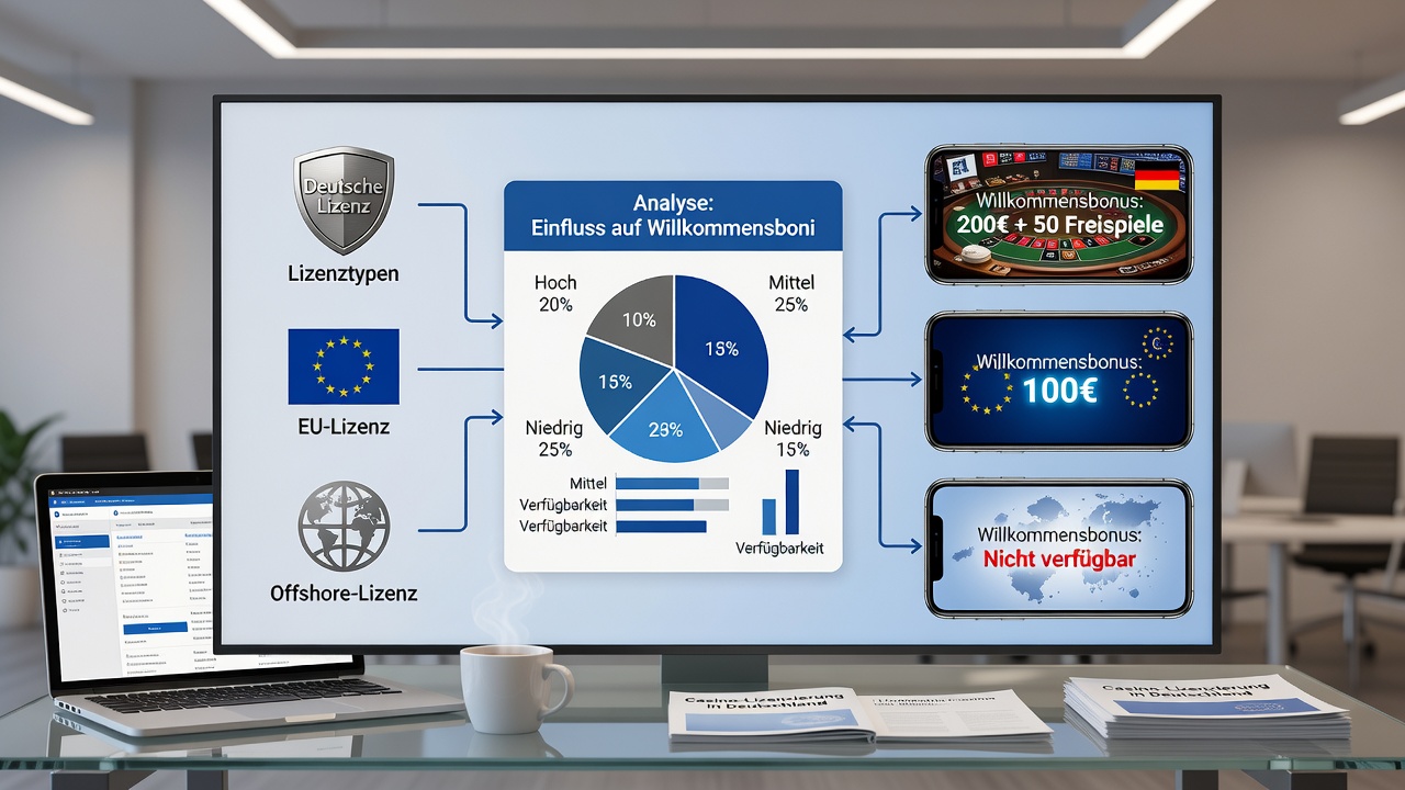 Mobile Live-Casino-Schnittstelle mit Bonusanzeige unter deutscher Lizenz