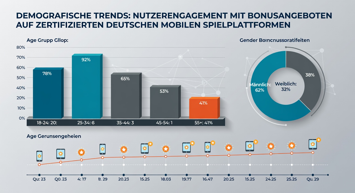 Mobile Nutzerstatistiken zu Bonusangeboten mit Fokus auf demografische Gruppen in Deutschland