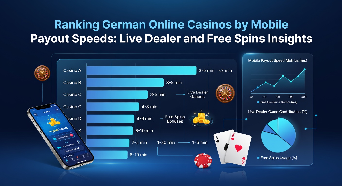 Smartphone mit Casino-App und Blitz-Auszahlungssymbol, das mobile Geschwindigkeiten in deutschen Online-Casinos darstellt