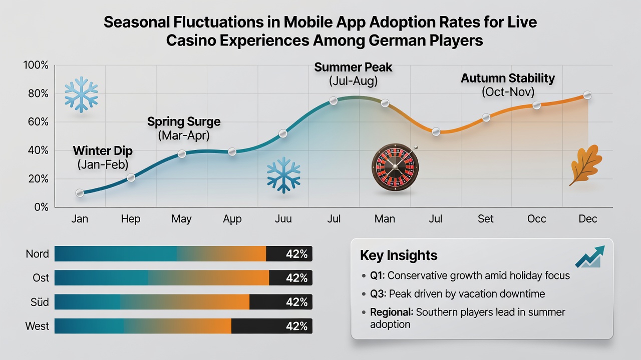 Darstellung von Nutzungsdaten für mobile Live-Casino-Apps in Deutschland